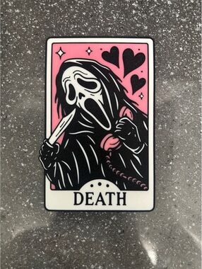 Ghost Face Card Art PINK